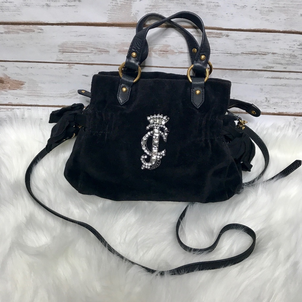 Black Juicy Couture Velour Mini Bag